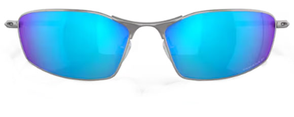 L128 OAKLEY WHISKER OO4141 414104 60 SATIN CHROME / PRIZM SAPPHIRE IRIDIUM POLARIZED