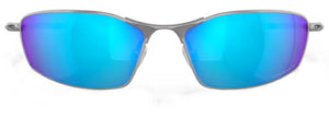 L128 OAKLEY WHISKER OO4141 414104 60 SATIN CHROME / PRIZM SAPPHIRE IRIDIUM POLARIZED