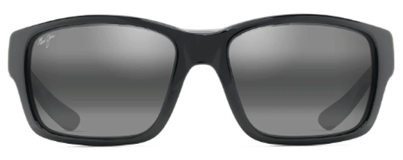 MJM060 MAUI JIM MANGROVES 604-02 60 BLACK GLOSS WITH GREY INTERIOR  / NEUTRAL GREY