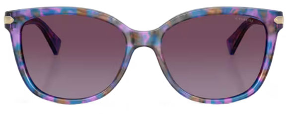 C189 COACH L109 HC8132 52888H 57 PURPLE CONFETTI TORTOISE / PURPLE GRADIENT