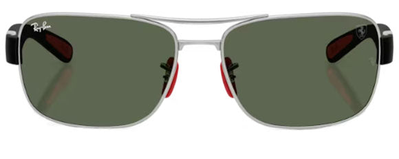 RB597 RAY-BAN RB3763M F03171 64 SILVER / DARK GREEN
