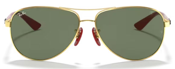 RB487 RAY-BAN FERRARI RB8313M F00871 61 GOLD / GREEN CLASSIC