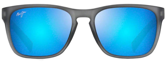 MJ368 MAUI JIM LONGITUDE B762-11M MATTE GREY TRANSLUCENT / BLUE HAWAII POLARIZED