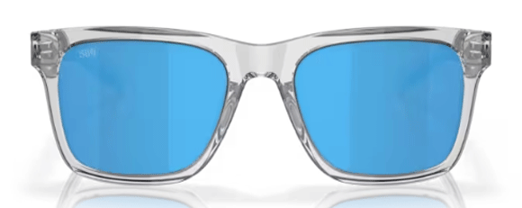 CT003 COSTA TYBEE 06S2003 200302 52 SHINY LIGHT GRAY CRYSTAL  BLUE MIRRORED POLARIZED