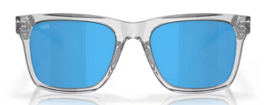 CT003 COSTA TYBEE 06S2003 200302 52 SHINY LIGHT GRAY CRYSTAL  BLUE MIRRORED POLARIZED