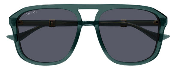 G240 GUCCI GG1494S-003 57 GREEN / GRAY