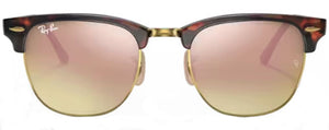 RB156 RAY-BAN CLUBMASTER RB3016 990/7O 51 RED HAVANA  COPPER FLASH GRADIENT