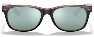RB458 RAY-BAN NEW WAYFARER RB2132M F63830 55 BLACK  / SILVER FLASH