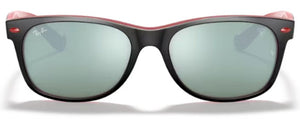 RB458 RAY-BAN NEW WAYFARER RB2132M F63830 55 BLACK  / SILVER FLASH