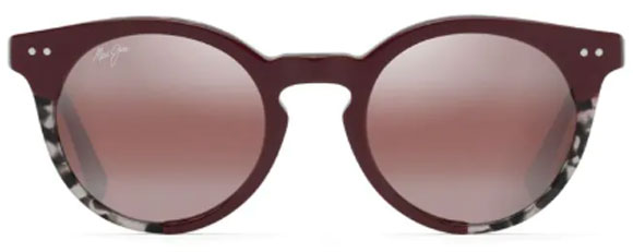 MJ460 MAUI JIM UPSIDE DOWN FALL R861-07 BURGUNDY / MAUI ROSE POLARIZED