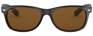 Z133 RAY-BAN NEW WAYFARER  RB2132 902/57 55 TORTOISE  /  B-15 BROWN POLARIZED