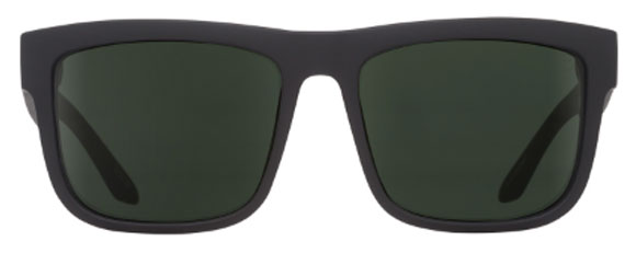 SY080 SPY DISCORD 673119973864 57 SOFT MATTE BLACK / HAPPY GRAY GREEN POLARIZED