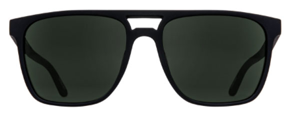 SY099 SPY CZAR 6700000000080 SOFT MATTE BLACK / HAPPY GRAY GREEN POLARIZED