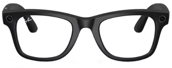 RB582 RAY-BAN META WAYFARER RW4006 601S1M 50 MATTE BLACK / TRANSITIONS  GRAPHITE GREEN PHOTOCHROMIC