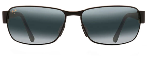 MJ73 MAUI JIM BLACK CORAL 249-2M 65 MATTE BLACK / NEUTRAL GREY