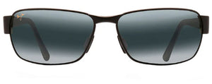 MJ73 MAUI JIM BLACK CORAL 249-2M 65 MATTE BLACK / NEUTRAL GREY