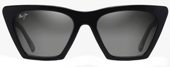 MJ467 MAUI JIM KINI-KINI GS849-02K BLACK WITH CRYSTAL / NEUTRAL GRAY POLARIZED