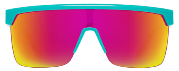 SY041 SPY FLYNN 5050 6700000000046 134 TEAL / HD PLUS GREY GREEN WITH PINK SPECTRA MIRRORED