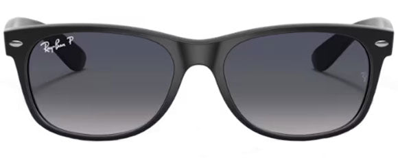 D188 RAY-BAN NEW WAYFARER RB2132 601S78 52 MATTE BLUE / BLUE GRADIENT GRAY POLARIZED