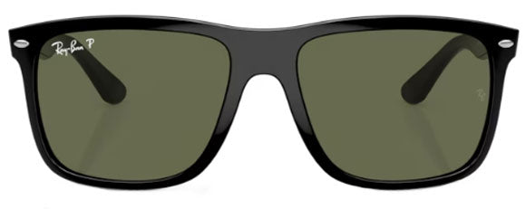 RB412 RAY-BAN BOYFRIEND TWO RB4547 601/58 60 BLACK / GREEN POLARIZED