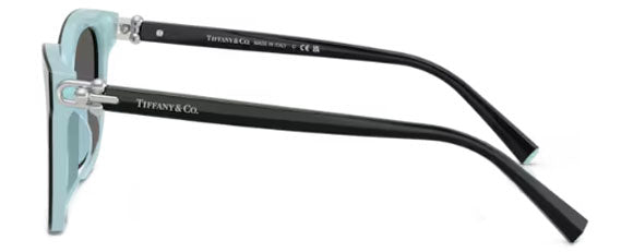 T194 TIFFANY TF4241D 8055S4 54 BLACK ON TIFFANY BLUE / DARK GREY