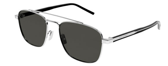 SL71 YSL SAINT LAURENT SL 665-002 56 SILVER  / GREY