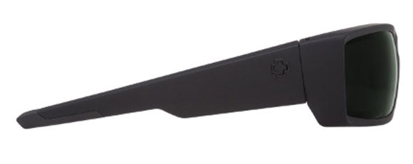 SY073 SPY GENERAL 673118973864 SOFT MATTE BLACK  HAPPY GREY GREEN POLARIZED