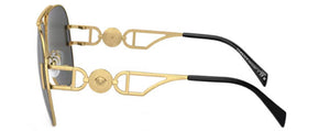 VE201 VERSACE VE2255 100287 63 GOLD  / DARK GREY