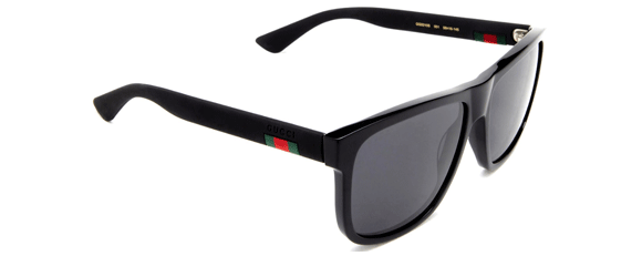 G48 GUCCI  GG0010S 001 58 BLACK / GREY