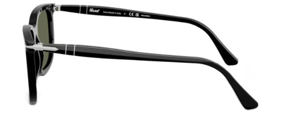 PO183 PERSOL RENZO PO3357S 95/58 53 BLACK / POLAR GREEN POLARIZED