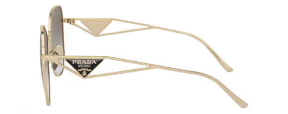 PR165 PRADA PR 57YS ZVN0A7 57 PALE GOLD / GREY GRADIENT