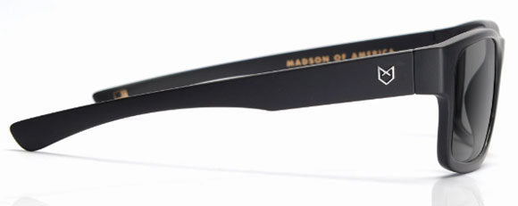 MS037 MADSON STRETCH 26-0202 BLACK MATTE / GREY POLARIZED