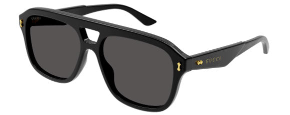 G218 GUCCI GG1263S-001 57 BLACK  / GREY