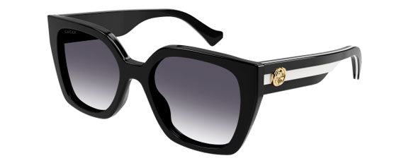 G238 GUCCI GG1300S-004 55 BLACK / GRAY GRADIENT