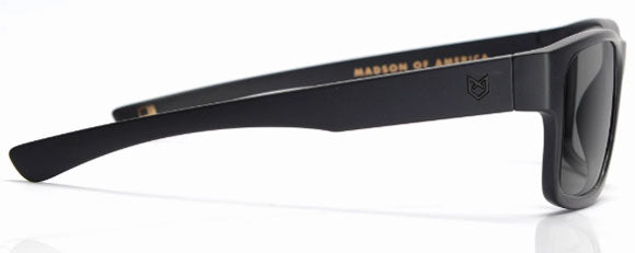 MS038 MADSON STRETCH 26-9902 BLACK ON BLACK / GREY POLARIZED