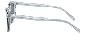 PR148 PRADA PR A21S 19T175 53 TRANSPARENT AZURE / DARK GREY FLASH SILVER