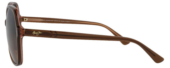 MJ392 MAUI JIM TARO ASIAN FIT HS795N-18C CARAMEL PINK / HCL BRONZE POLARIZED
