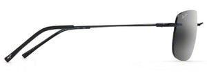 MJ418 MAUI JIM OHAI 334-02 59.5 GLOSS BLACK / NEUTRAL GREY