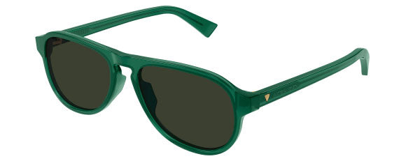 BV15 BOTTEGA VENETA BV1292S-003 55 GREEN  /  GREEN