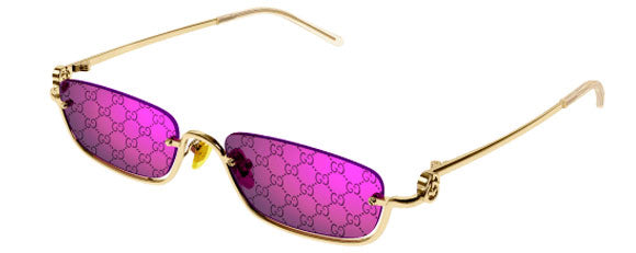 G225 GUCCI GG1278S-005 55 GOLD / VIOLET
