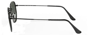 D23 RAY-BAN HEXAGONAL RB3548N 002/58 54 BLACK / G-15 GREEN POLARIZED