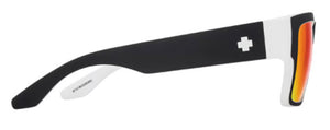 SY010 SPY CYRUS 673180209365 58 WHITEWALL  HAPPY GRAY GREEN WITH RED SPECTRA MIRRORED