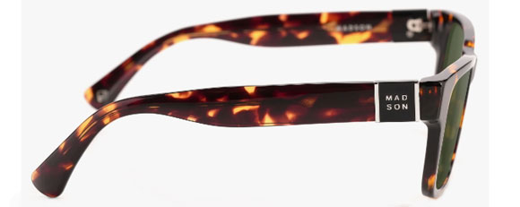 MS042 MADSON MEMPHIS XL 36-XL-0305 DARK TORTOISE / G-15 POLARIZED