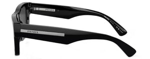 PR181 PRADA PR 25ZS 1AB08G 53 BLACK / BLACK POLARIZED