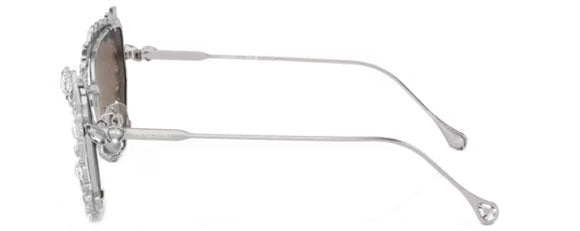 SW018 SWAROVSKI SK7011 4001AP 56 SILVER / CLEAR MIRRORED REAL PLATINUM