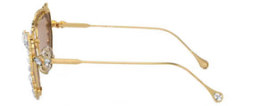 SW020 SWAROVSKI SK7011 402263 56  GOLD / LIGHT BROWN