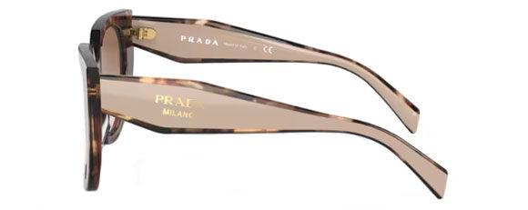 PR154 PRADA PR 14WS 01R0A6 52 CARAMEL TORTOISE POWDER / BROWN GRADIENT