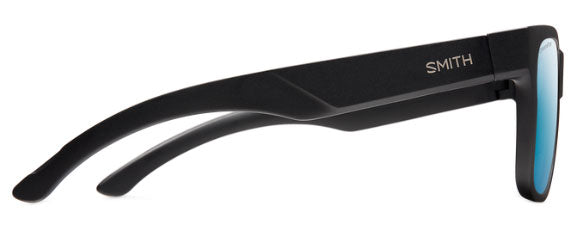 SM22 SMITH LOWDOWN 2 20094100356QG MATTE BLACK  / CHROMA POP BLUE MIRRORED POLARIZED