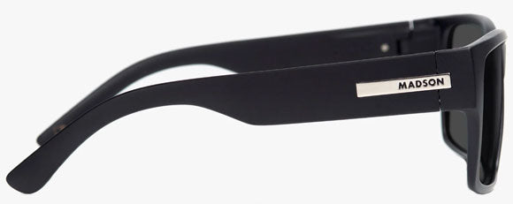 MS016 MADSON CLASSICO 15-0202 59 BLACK MATTE / GREY POLARIZED
