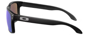 OK15 OAKLEY HOLBROOK OO9102 9102F0 55 MATTE BLACK / PRIZM SAPPHIRE IRIDIUM POLARIZED